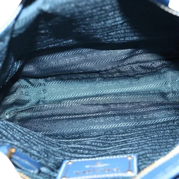 💎✨BEAUTIFUL✨💎 PRADA Hand Bag Nylon 2way Blue - Picture 9 of 16